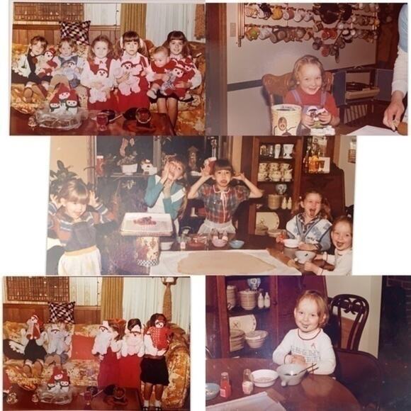 Apron and Chef Hat Costume Embroidered Handmade yellow - Picture 8 of 16